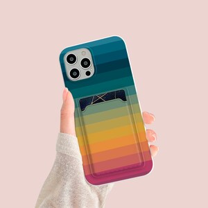 Colorful Abstract Vintage pocket case iPhone 14 13 Pro Max iPhone 11 Pro iPhone 12 Mini iPhone 8 7 iPhone xr iPhone XS Max iPhone SE 2020