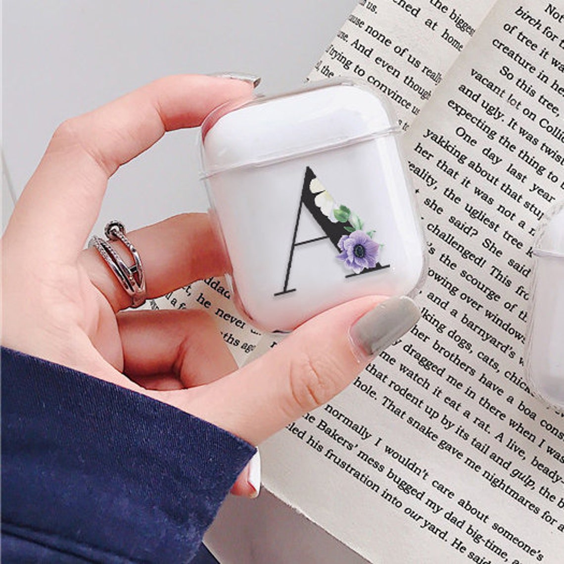 Custom Airpod Case Silicone Clear Airpods Pro With Keychain Etsy