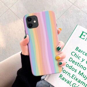 Rainbow Stripes for Samsung Galaxy S21 S20 Fe S10 plus case Samsung Note 20 10 S10 case S9 plus case S9 Note 9 S8 plus Samsung A51 A71 mn61