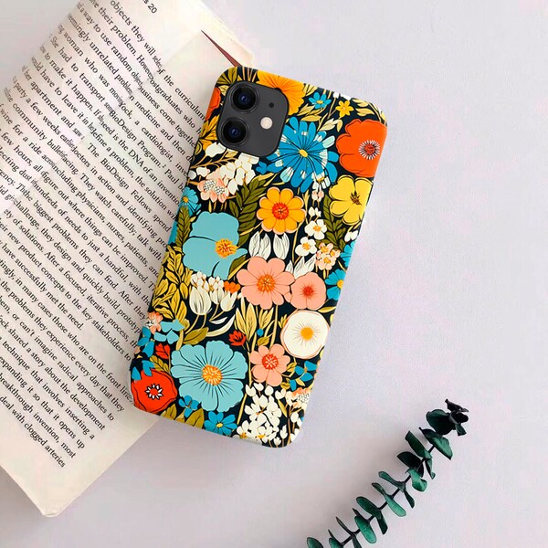 Retro Flowers for Samsung Galaxy S21 S20 Fe S10 plus case Samsung Note 20 10 S10 case S9 plus case S9 Note 9 S8 Samsung A51 A71 A40