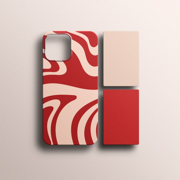 Abstract Red Lines case for Pixel 7a 7 6a 6 Case Google Pixel 5 Case OnePlus 6t 7 8 pro 7t case Google Pixel 3a XL Pixel pixel 4 Pixel