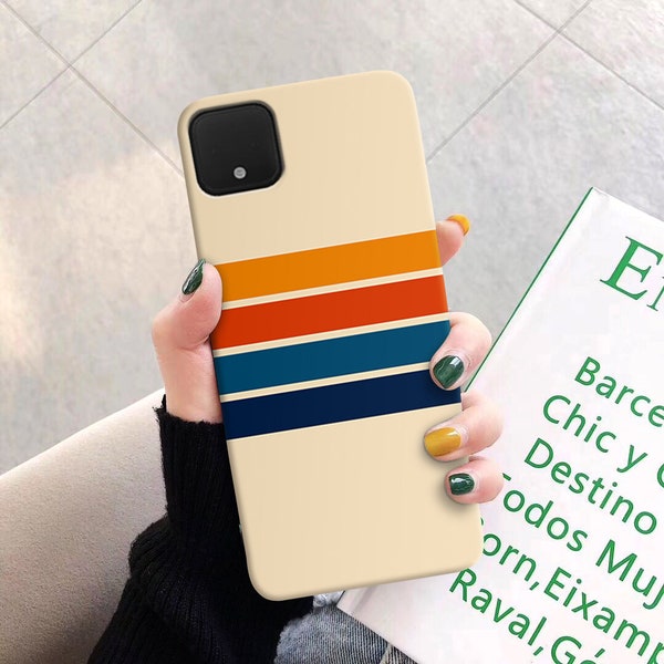 Retro Stripes Google Pixel 7 6a 5g 5 case Google pixel 3a xl case Google Pixel 3a case Pixel 3 pixel phone case pixel 3 case pixel 2 XL c40