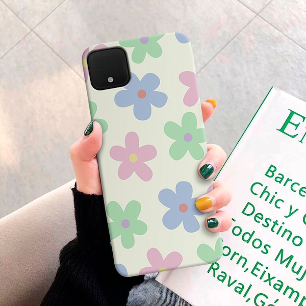 Retro Floral Google Pixel 6 4a 5g 5 case Google pixel 3 xl case Google Pixel 3a XL case Pixel 3 pixel phone case pixel 2 XL case mn62