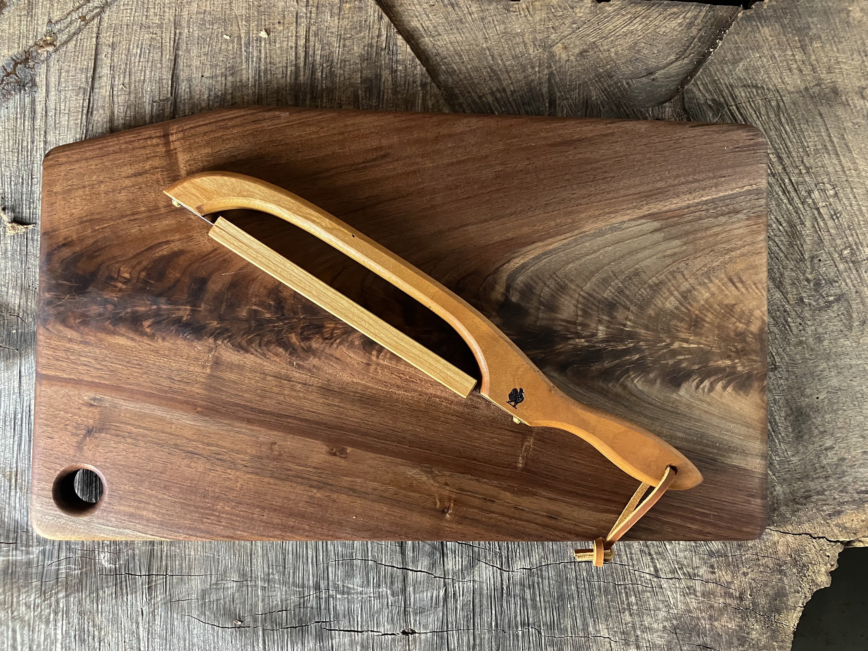 Appalachian Bread Bow Knife, Sourdough Knife With Wooden Blade