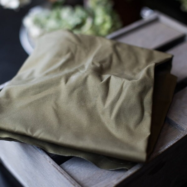 Dry Waxed Organic Cotton gewachste Baumwolle KHAKI Etsy