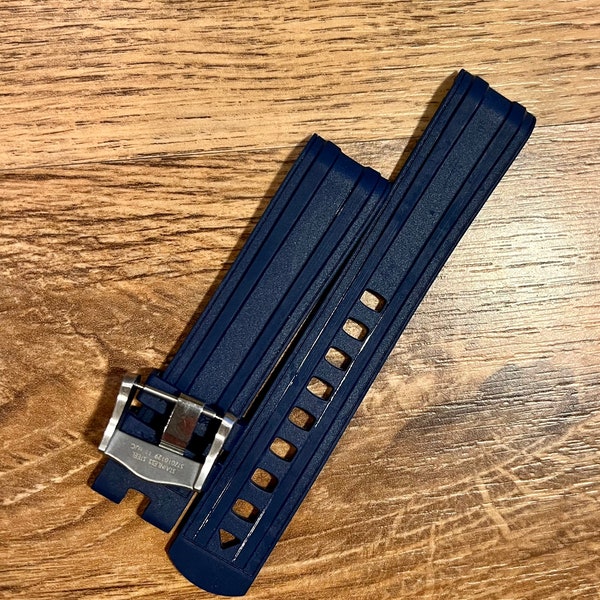 TOP For Omega Seamaster 300 BLUE Rubber Strap 20 mm | One of the Best On The Market