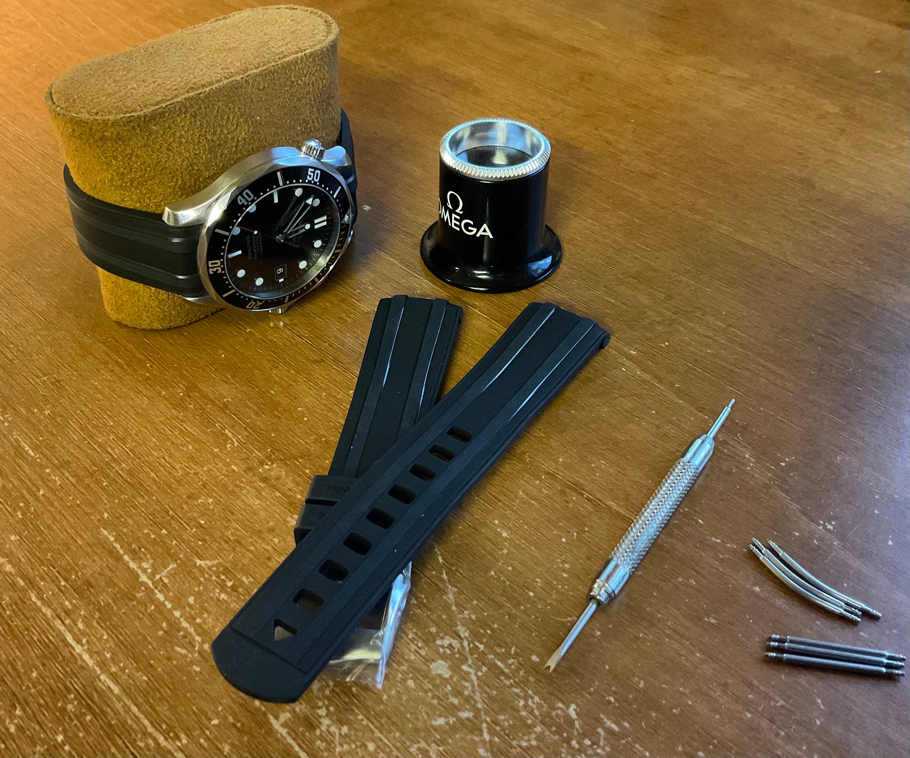 Omega seamaster rubber strap 20mm best sale