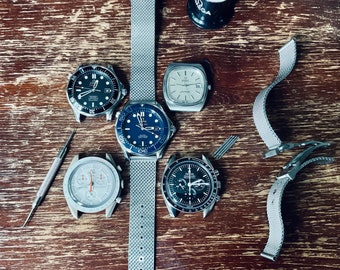 Mesh Bracelets For Omega Watches 20mm | Strap/Band Compatible with ALL OMEGA Watches | TOP Quality!