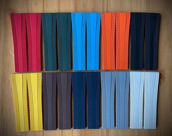 Pasek gumowy do zegarka Breitling: 22-24 mm, stalowy, zapięcie