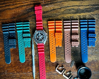 Correas de caucho premium VildBoys™ de 18 a 24 mm / Para todos los relojes / Máxima calidad