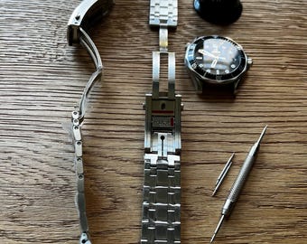 Bransoleta ze stali 904L do zegarka Omega Seamaster 300 - zapięcie na śrubę 20 mm
