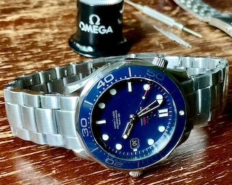 Bracelet de 20 mm pour Omega Superb pour/compatible avec OMEGA SEAMASTER 300, Planet Ocean et autres montres | Très lourd