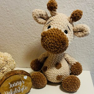 Gehäkelte Giraffe, Teddybär, Spieluhr, Amigurumi, Kuscheltier, hangefertigt, Geschenk, Geburt, Geburtstag, Baby