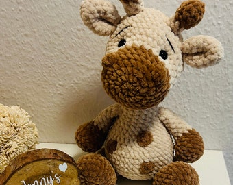 Gehäkelte Giraffe, Teddybär, Spieluhr, Amigurumi, Kuscheltier, hangefertigt, Geschenk, Geburt, Geburtstag, Baby