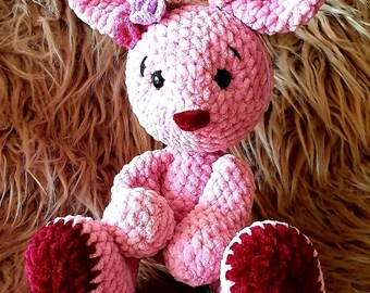 Gehäkelter Hase, Teddybär, Amigurumi, Kuscheltier, hangefertigt, Geschenk, Geburt, Geburtstag, Baby,  Leamigurumi