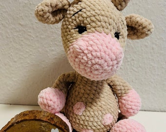 Gehäkelte Giraffe, Teddybär, Amigurumi, Kuscheltier, hangefertigt, Geschenk, Geburt, Geburtstag, Baby