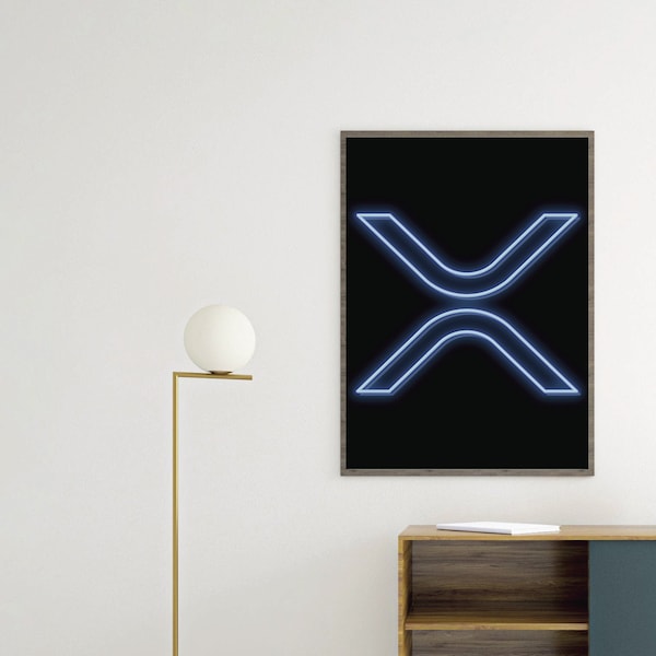 CANVAS XRP Ripple Neon sign Poster print art