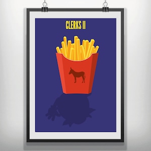 CANVAS Clerks 2 movie poster minimalist minimal home art print