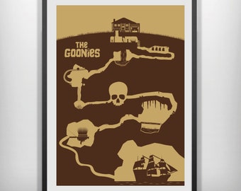 CANVAS The Goonies movie poster minimalist