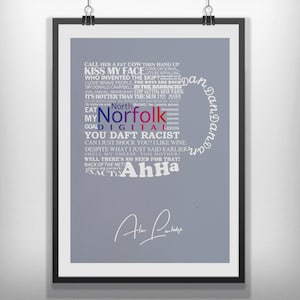 CANVAS Alan Partridge minimal movie poster minimalist