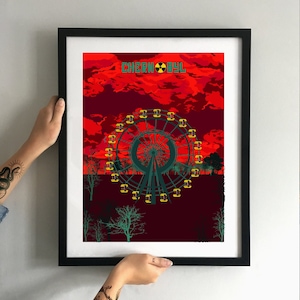 CANVAS Chernobyl minimalist movie poster minimal art