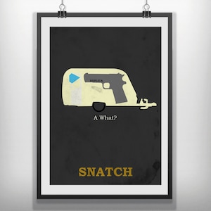 CANVAS Snatch movie poster minimalist
