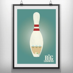 CANVAS The big Lebowski minimal movie poster minimalist
