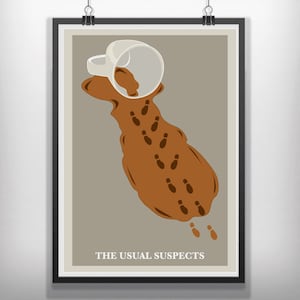CANVAS The Usual Suspects movie poster minimalist