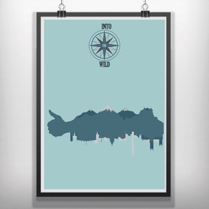 CANVAS Into The Wild minimal movie poster minimalist
