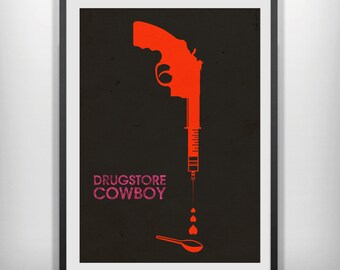 ドラッグストア・カウボーイ 映画プロモーションTシャツ 1989年 ガス