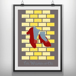 CANVAS The Wizard of Oz minimalist movie poster minimal