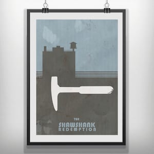 CANVAS Shawshank Redemption movie poster minimalist