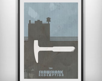 CANVAS Shawshank Redemption movie poster minimalist