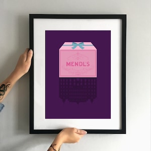 CANVAS The Grand Budapest Hotel Style minimalist movie poster minimal