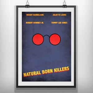 CANVAS Natural Born Killers movie poster minimalist