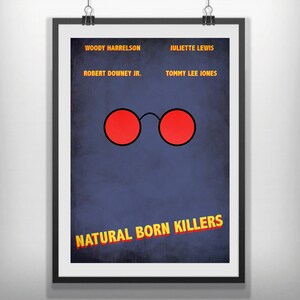 Natural Born Killers movie poster minimalist