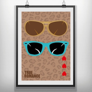 CANVAS True Romance minimalist movie poster minimal