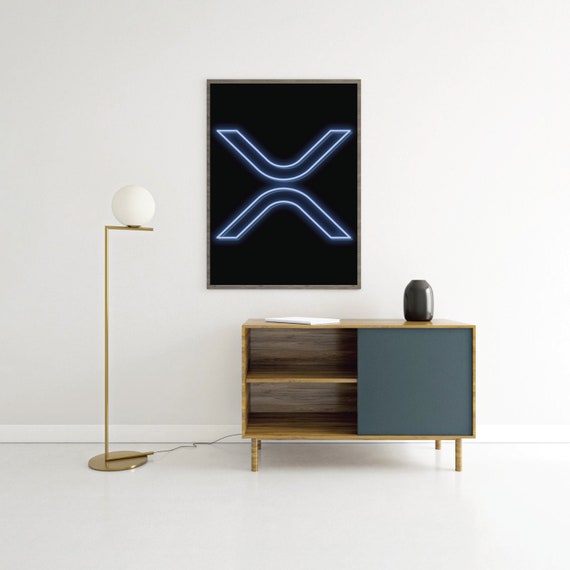 CANVAS XRP Ripple Neon sign Poster print art