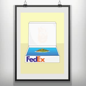 CANVAS Cast Away minimalist movie poster minimal