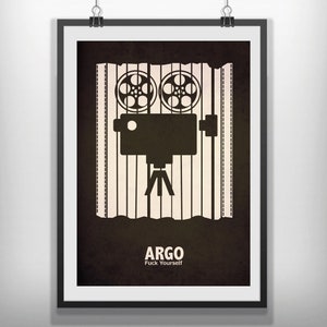 CANVAS Argo minimal movie poster minimalist