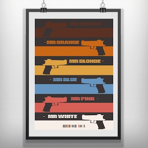 CANVAS Reservoir dogs movie poster minimalist