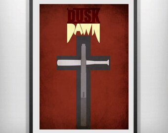 CANVAS From Dusk Till Dawn movie poster minimalist