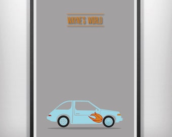 Waynes World movie poster minimalist