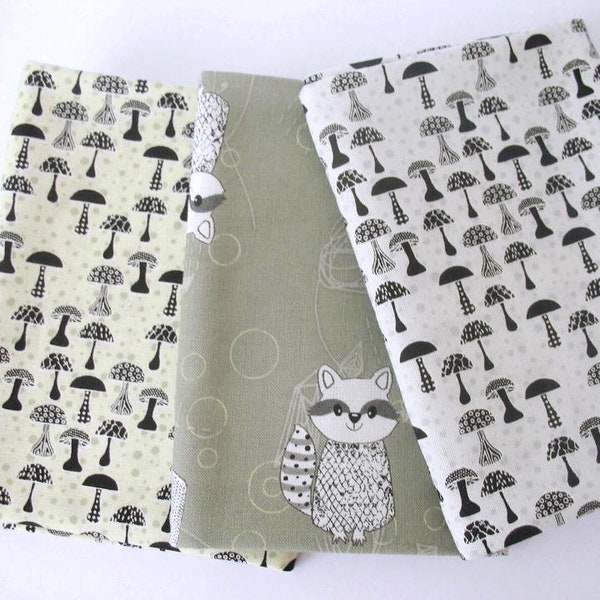 STOF Stoffpaket Rocky Raccoon 3 St. 50x55 Fat Quarter Bundle