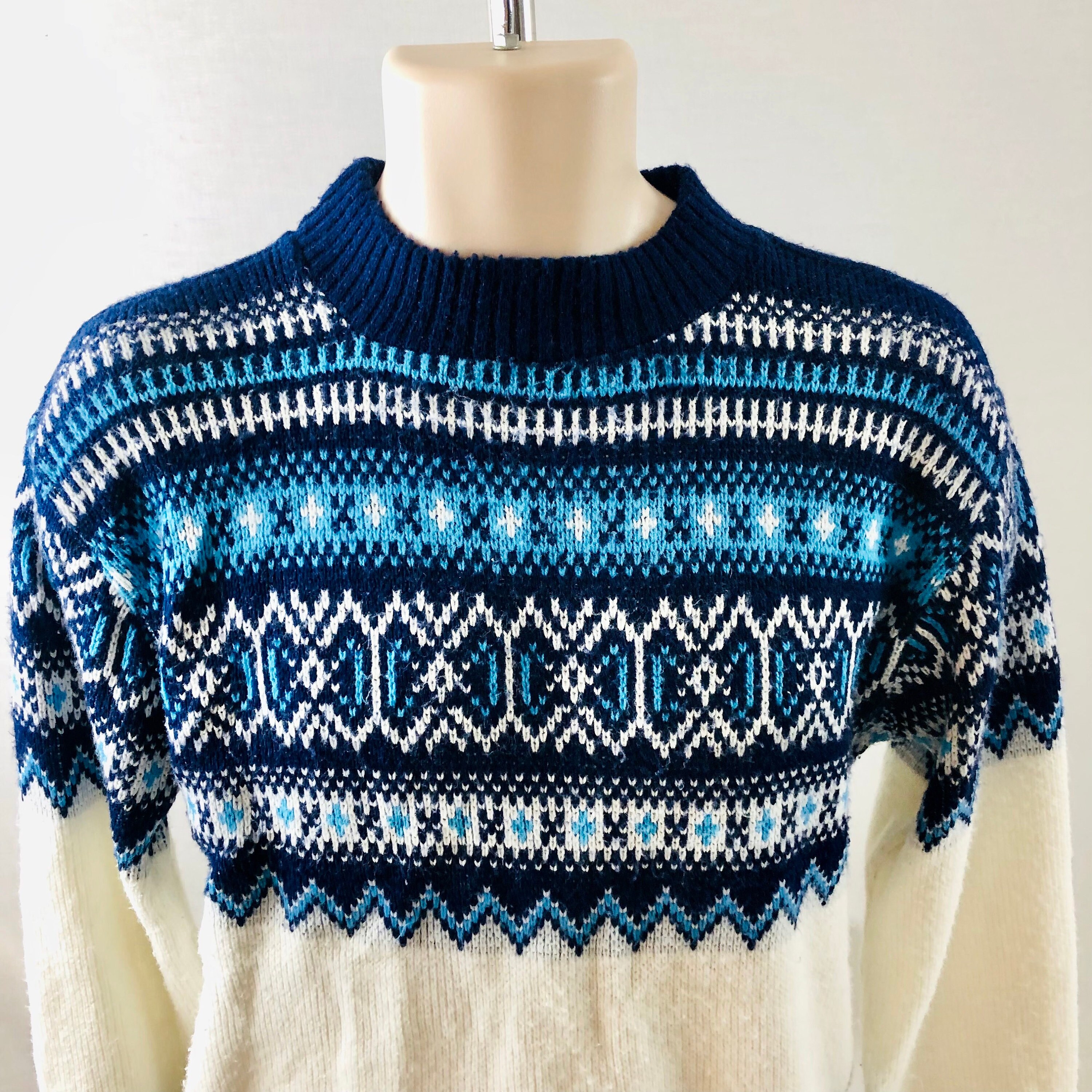 Vintage 60s Robert Bruce Nordic Sweater Designed by Paul Mage Orlon ...