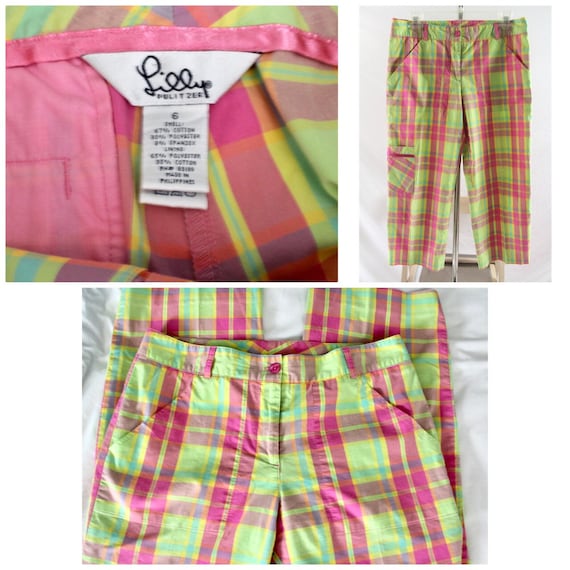 Pink and deals green plaid pants
