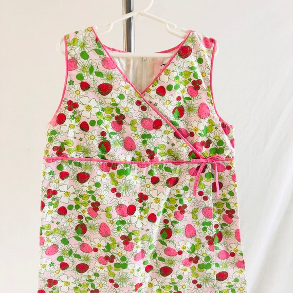 Girls Classic Shift Dress Strawberry Print Hartstrings Size 12 Cotton Etsy Australia