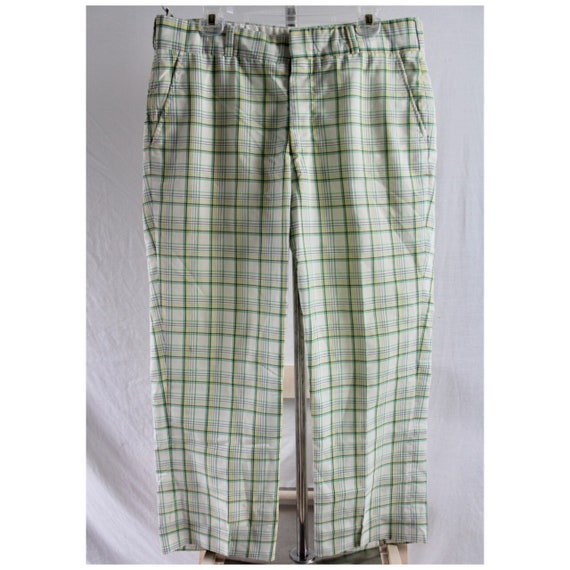 Vintage Men’s Summer Plaid Pants by Ah! Austin Hi… - image 2