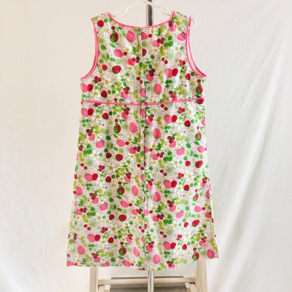 Girls Classic Shift dress Strawberry Print Hartst… - image 6