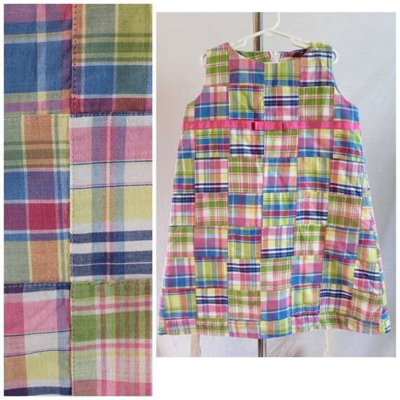 Vintage Lilliputian Bazaar Girls Plaid Patchwork Madras Shift Dress Size 8  Y - Etsy Canada